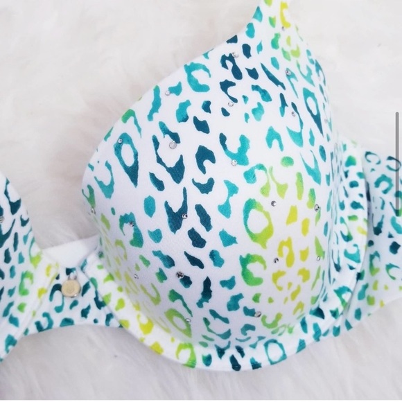 Victoria's Secret Bling Cheetah Lightly Lined Demi Bra - Picture 2 of 3